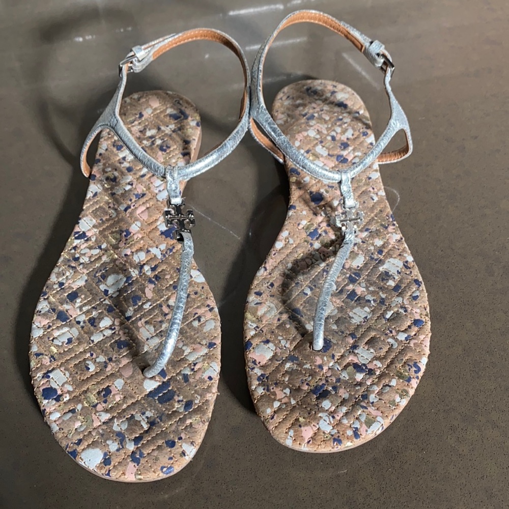 Tory Burch Silver sandals size 9